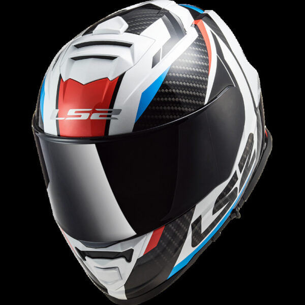 LS 2 FF800 STORM RACER WHITE BLUE RED GLOSS HELMET