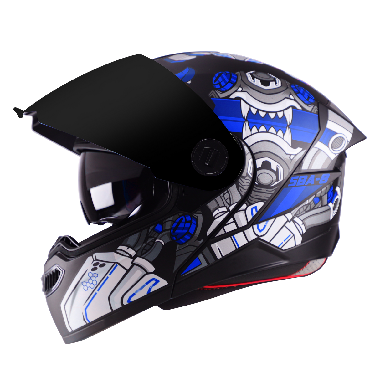 STEELBIRD SBA -8 ISS DIZIMON FULL FACE HELMET