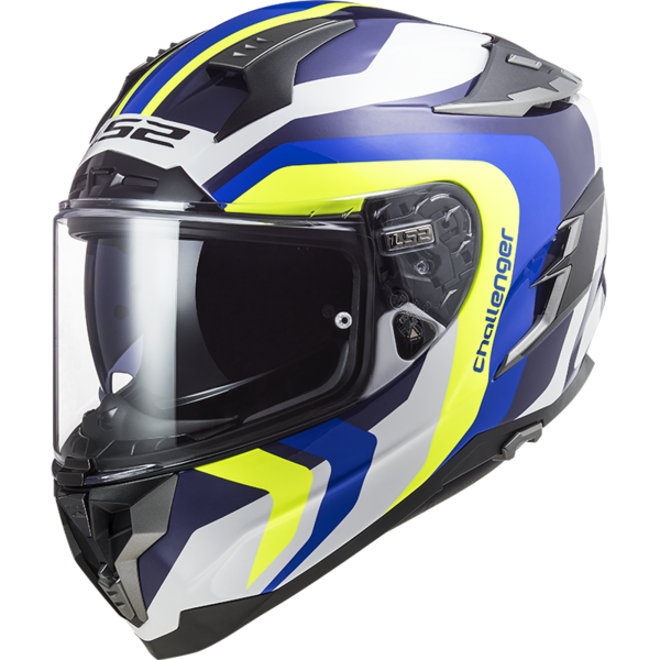 LS2 FF327 CHALLENGER GALACTIC WHITE BLUE FULL FACE HELMET