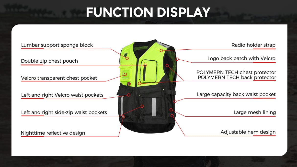 Scoyco Shadow Riding Vest