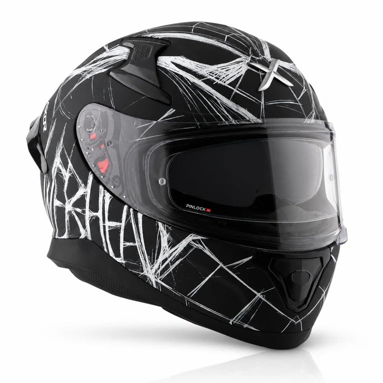 AXOR APEX MARVEL SPIDERMAN EDITION WITH SPOILER FULL FACE HELMET