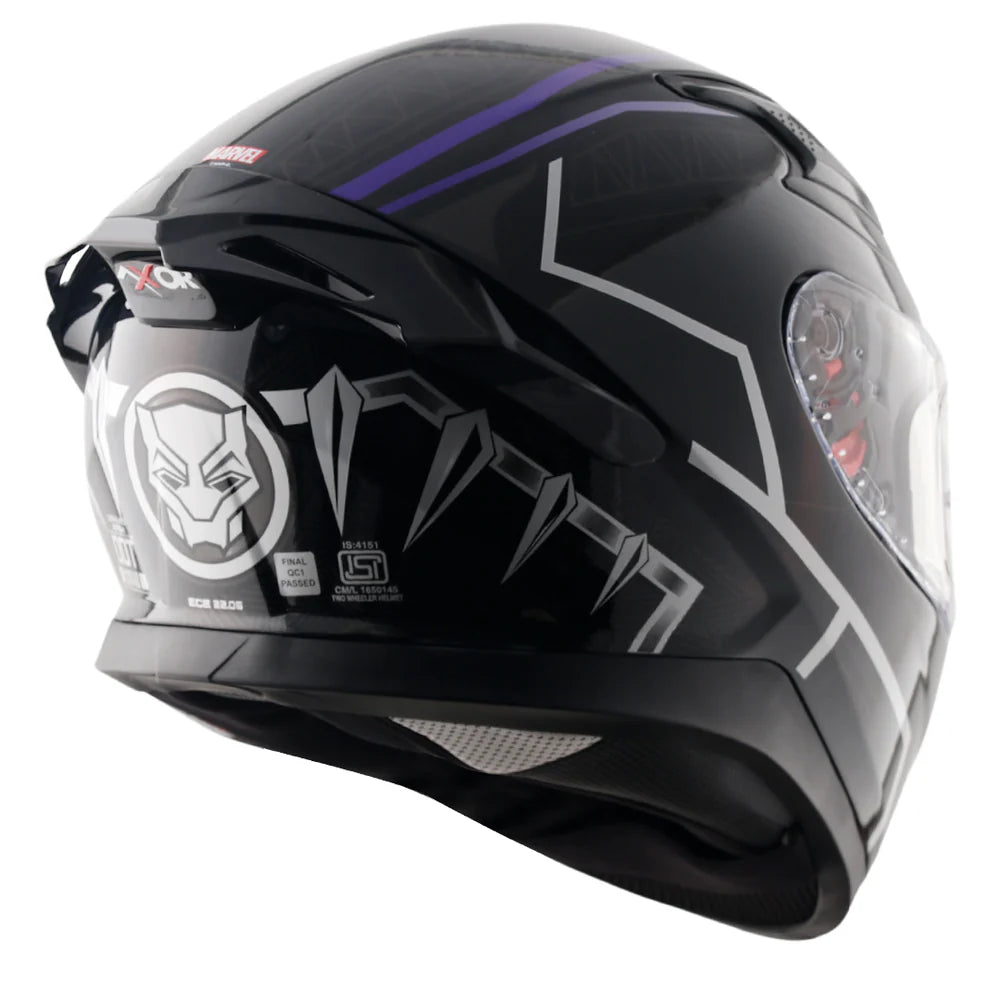 APEX MARVEL BLACK PANTHER FULL FACE HELMET