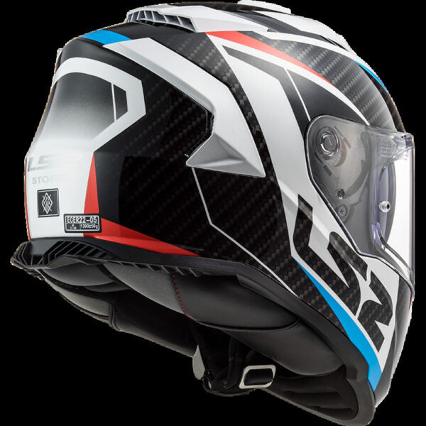 LS 2 FF800 STORM RACER  WHITE BLUE RED GLOSS HELMET