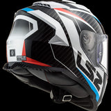 LS 2 FF800 STORM RACER  WHITE BLUE RED GLOSS HELMET