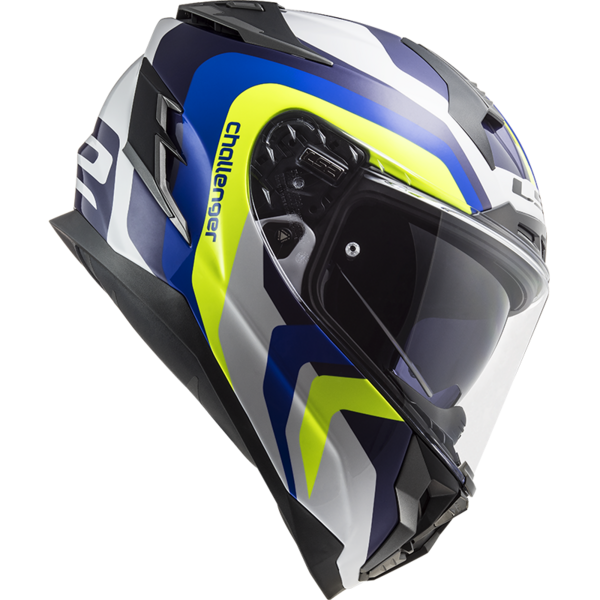 LS2 FF327 CHALLENGER GALACTIC WHITE BLUE FULL FACE HELMET