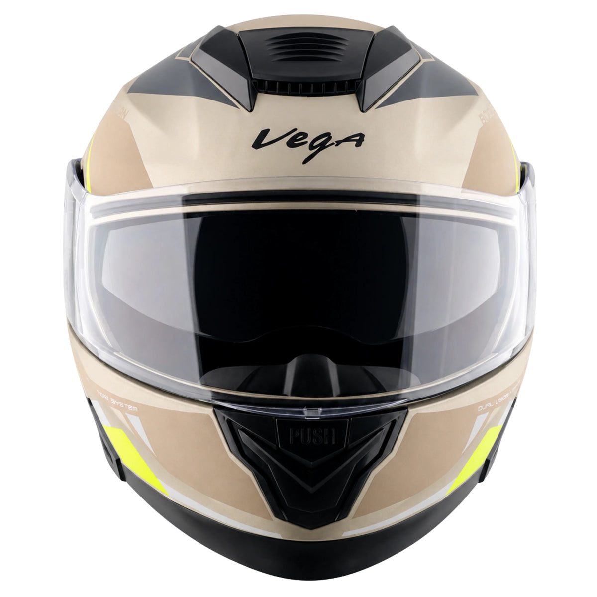 VEGA BOOLEAN SHADOW FLIP UP WITH SPOILER FULL FACE HELMET