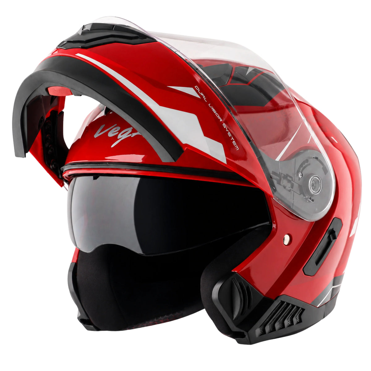 VEGA BOOLEAN SHADOW FLIP UP WITH SPOILER FULL FACE HELMET
