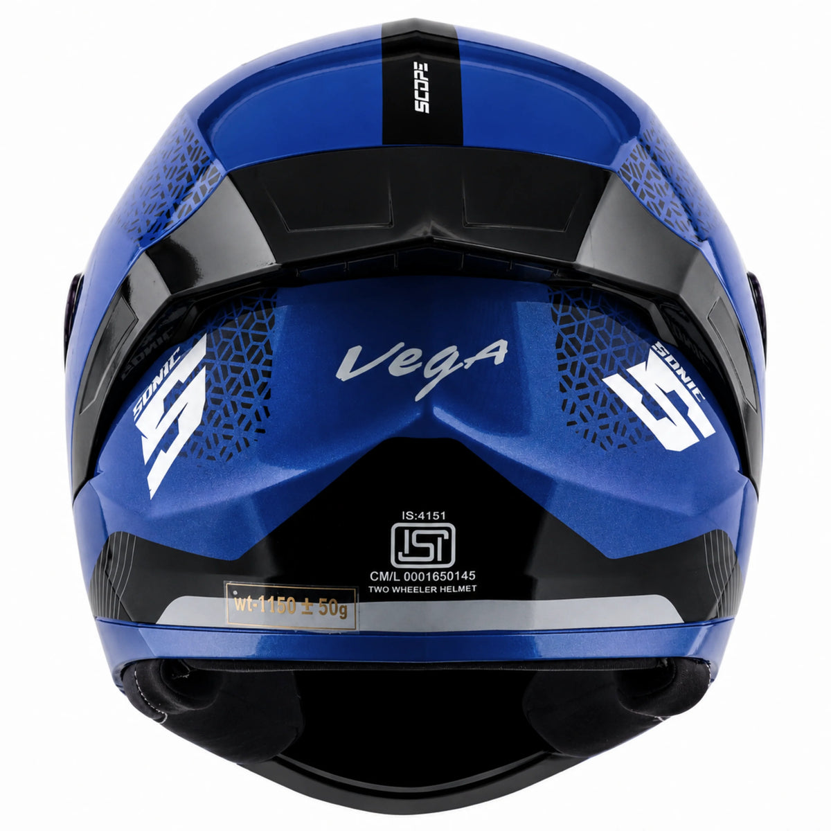 VEGA SONIC SCOPE WITH SPOILER FULL FACE HELMET