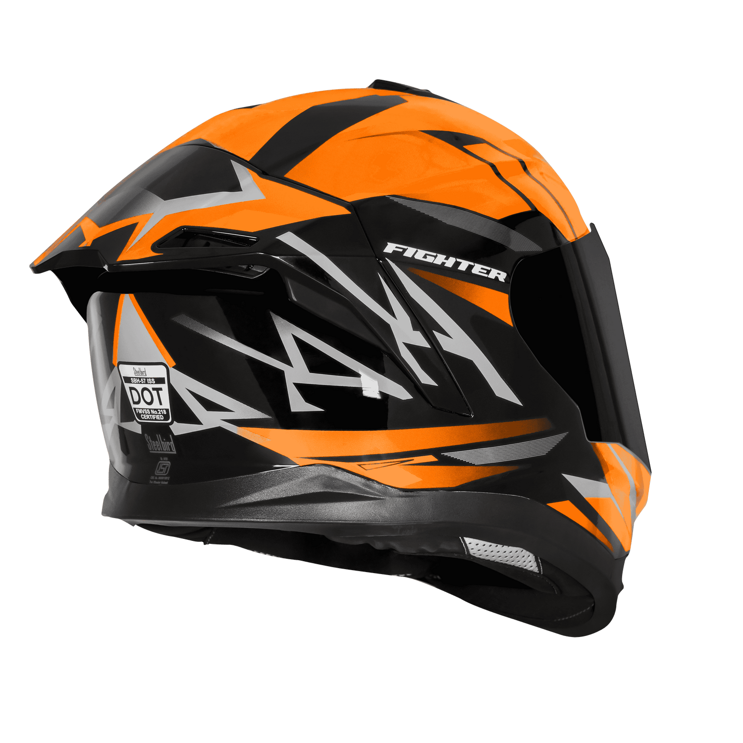 fighter motorcycle helmet STEELBIRD SBH-57 ISS FIGHTER F4 FULL FACE HELMET – Phoenix Probiking