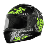 STEELBIRD SBH-35 DOT ROBOT 2.0 CLOWN FULL FACE HELMET