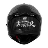 STEELBIRD SBH-57 ISS FIGHTER F11 CARBON FINISH FULL FACE HELMET
