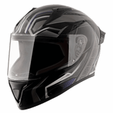 VEGA BOLT BLACK PANTHER FULL FACE HELMET