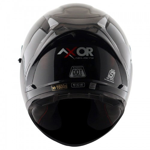 STREET SOLID BLACK  FULL FACE HELMET