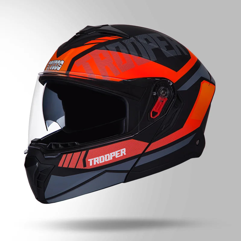 STUDDS TROOPER  D1  DECOR FULL FACE HELMET