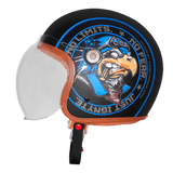STEELBIRD EAGLE IGN-58 DECOR OPEN FACE HELMET